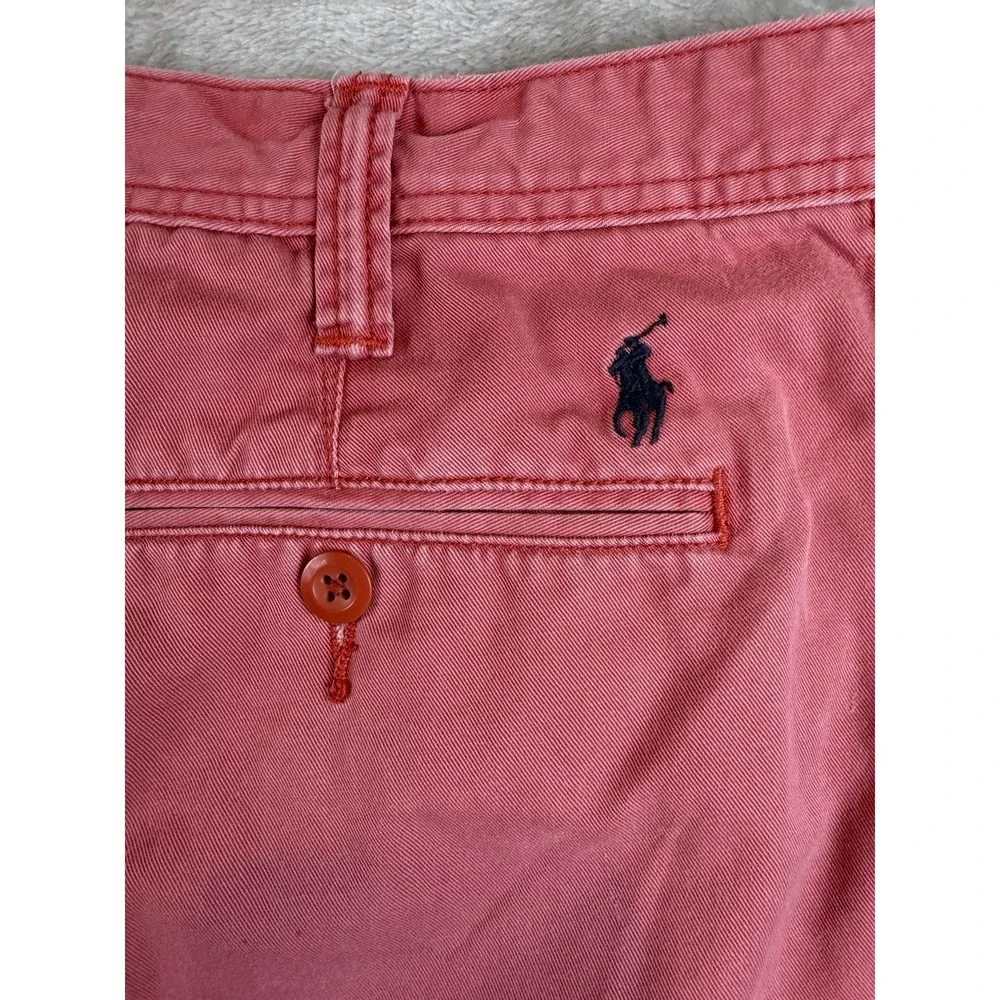 Polo Ralph Lauren Shorts Men's Relaxed Fit Chino Casual Salmon‎ Pink 9